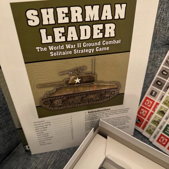 Sherman Leader (open, unpunched, cards sealed) Dan Verssen Games (DVG) - Picture 2 of 13